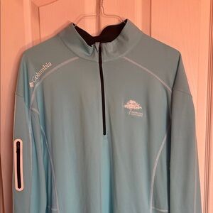 Columbia Sky Blue Half-Zip Golf Jacket XXL Crooked Tree Golf Course